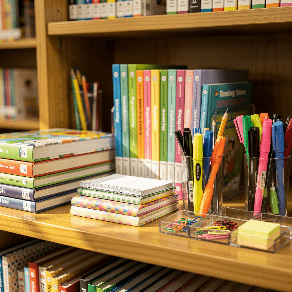 Large sélection de livres scolaires et universitaires à la librairie Nour El Karam Librairie & Imprimerie à Marrakech