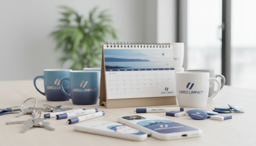Supports publicitaires mugs et goodies personnalisés - Imprimerie Marrakech